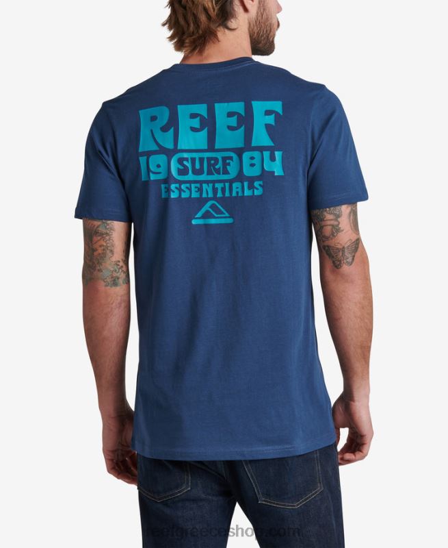 ceb3cf81_reef_cebacebfcebdcf84cebfcebcceaccebdceb9cebacebf_cebccf80cebbcebfcf85ceb6ceaccebaceb9_carland_ceaccebdceb4cf81ceb5c.jpg γρ Reef κοντομάνικο μπλουζάκι carland άνδρες διακριτικά μπλε 044RT565 - Image 1