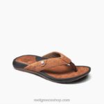 γρReef Pacific δέρμα άνδρες μαύρο καφέ 044RT467
