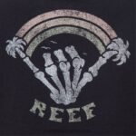 γρ Reef κάπου κοντομάνικο crop μπλουζάκι γυναίκες χαβιάρι 044RT270 - Image 4