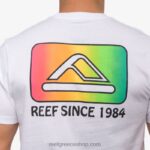 γρ Reef κοντομάνικο μπλουζάκι cardwick άνδρες ΑΝΟΙΧΤΟ Ασπρο 044RT570 - Image 6