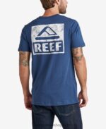 γρ Reef κοντομάνικο μπλουζάκι γαλότσες άνδρες διακριτικά μπλε 044RT554