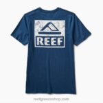 γρ Reef κοντομάνικο μπλουζάκι γαλότσες άνδρες διακριτικά μπλε 044RT554 - Image 4