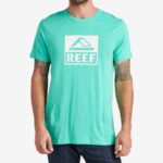 γρ Reef κοντομάνικο μπλουζάκι οδηγού άνδρες ηλεκτρικό πράσινο 044RT583