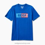 γρ Reef κοντομάνικο μπλουζάκι stetson άνδρες λάπις 044RT620 - Image 3