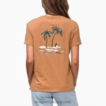 γρ Reef κοντομάνικο μπλουζάκι vacay γυναίκες καφέ 044RT275