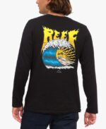 γρ Reef μακρυμάνικο μπλουζάκι carson recyclo άνδρες μαύρος 044RT589