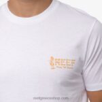 γρ Reef νησιώτικο κοντομάνικο μπλουζάκι άνδρες ΑΝΟΙΧΤΟ Ασπρο 044RT559 - Image 4