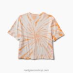 γρ Reef πείτε παρακαλώ κοντομάνικο crop tee γυναίκες βαφή ροδακινί γραβάτας 044RT273 - Image 4