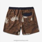 γρ Reef John volley short 17" άνδρες μαύρη ελιά 044RT696 - Image 2